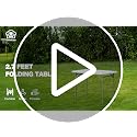 2.7ft Rectangular Folding Table, Portable HDPE Utility Table for Outdoor