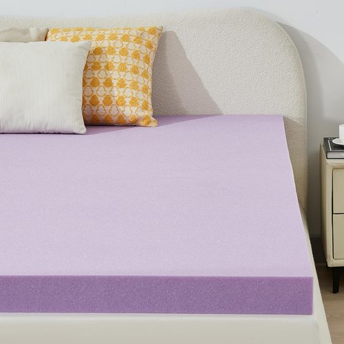 BDEUS Gel Memory Foam Mattress Topper - Ventilated & Soft Pressure Relief - Twin Size, CertiPUR-US Certified