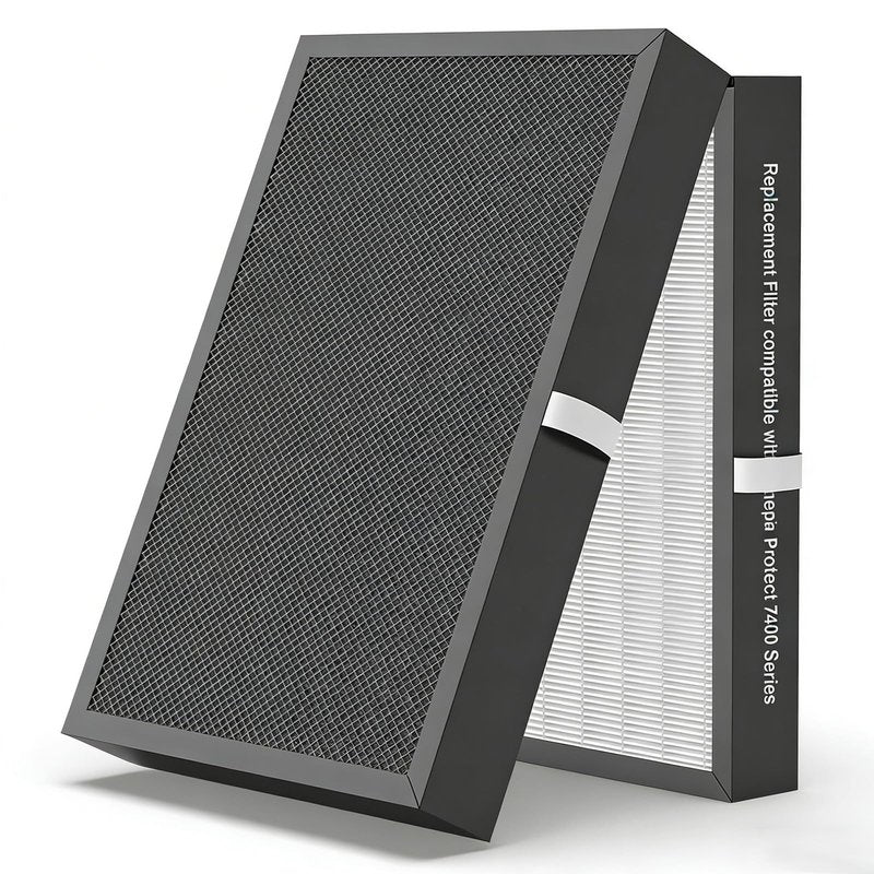 7400 Replacement Filter Compatible with Blueair 7400 Air Purifier ，H13,Blueair 7470i.7410i 7440i,1 PACK.hepa air purifier filter, Efficient dust removal。