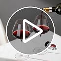 Black Waved Stainless Steel Wine Bottle Collars with Velvet Felt Drip Rings - 4 Pack