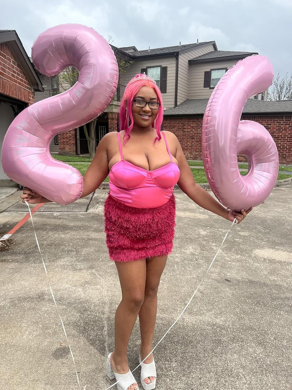Number 6 Balloon - 40 Inch Pastel Pink Birthday Decoration for Boys & Girls | Perfect for 6th Birthday Celebrations