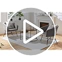 Round Nesting Coffee Table Set of 2, Rustic Brown Industrial Side Tables