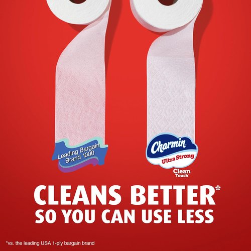 Charmin Ultra Strong Toilet Paper - Clean Touch, 24 Mega Rolls (Equivalent to 120 Regular Rolls)