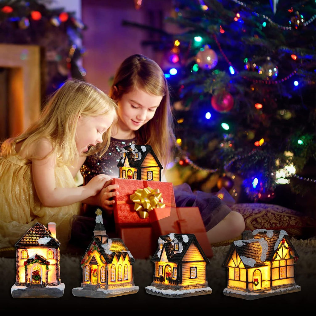 Regine Switzerland Christmas Village House Decor - LED Lantern Collectible Resin Figurine