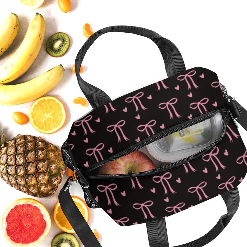 WOBAGMEN Lunch Bag for Boys,Video Game Lunch Box Insulated Lunch Bag With Adjustable Shoulder for girls kids,Small Reusable Lunch Bags for Work School