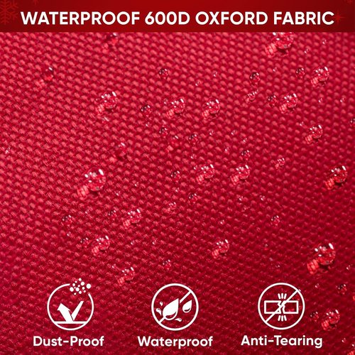 BALEINE Gift Wrapping Paper Organizer - Durable 600D Oxford Fabric Storage for 18-25 Rolls | Clear PVC, Black