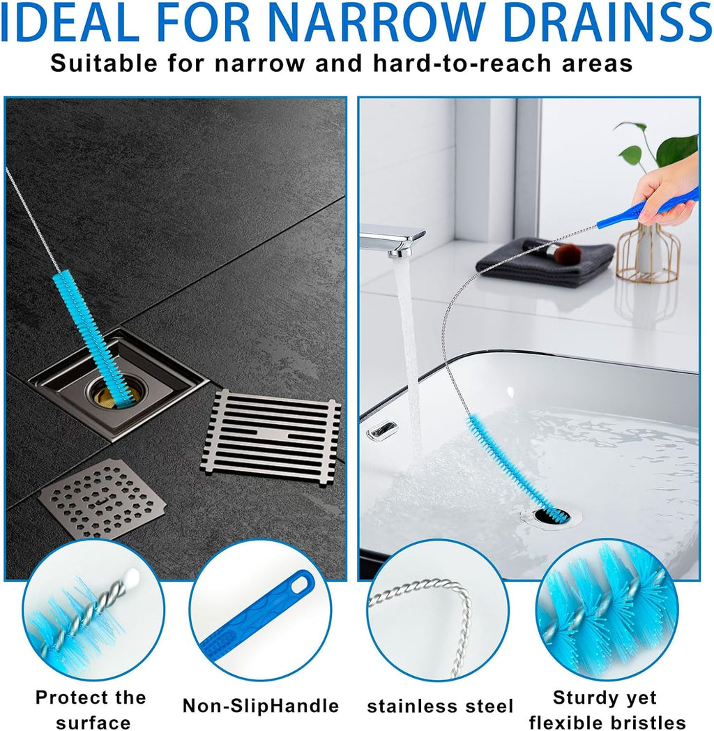 Skiennix Dryer Vent Cleaner Kit - Comprehensive Brush Set for Efficient Home Cleaning | Includes Lint, Drain & Appliance Brushes