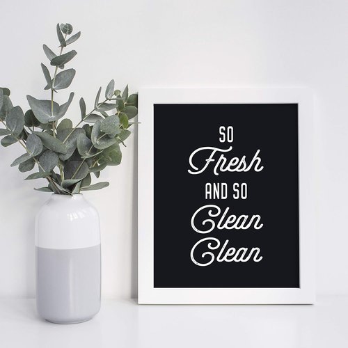 Brooke & Vine Hip Hop Wall Art Prints - Funny 80's & 90's Music Posters | Unframed Set of 4 (8x10)