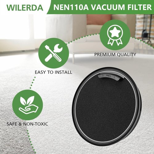 Eureka NEN110A Vacuum Filter - Inlet Frame & Sponge Filter Set | Compatible with Whirlwind Bagless (4-Pack)
