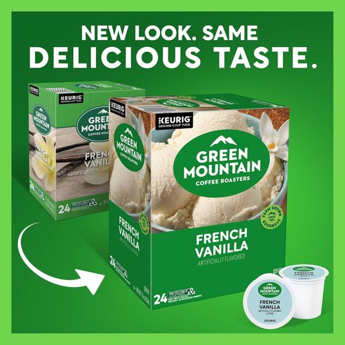 Green Mountain Coffee Roasters French Vanilla Coffee - Light Roast K-Cup Pods | 96 Count