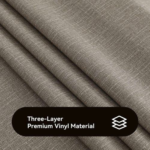 Romanstile 100% Waterproof PVC Tablecloth, Rectangle Oil Spill Proof Stain Resistant Vinyl Table Cloth, Wipe Clean Plastic Table Covers for Kitchen/Dining/Parties - 60 x 120 Inch, Brown