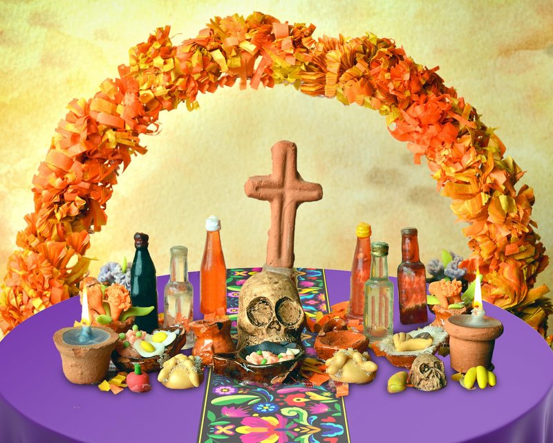 Oudain 6 Pcs Mexican Round Tablecloth 84 Inch Fiesta Plastic Table Cover Mexican Waterproof Disposable Table Cloth Decorative Day of the Dead Tablecloth(Multicolor)