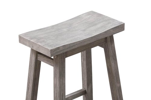 Boraam Sonoma Stool, Counter Height, Storm Grey Wire-Brush
