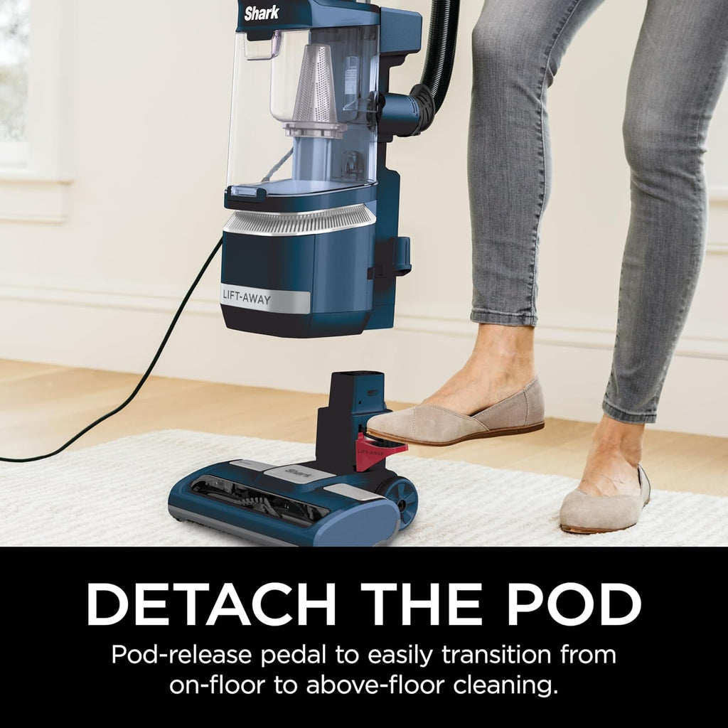 Shark Navigator Lift-Away ADV Upright Vacuum - Powerful Pet Hair Pickup & HEPA Filter - Lightweight, Blue Jean