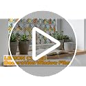 Stained Glass Window Privacy Film | Non-Adhesive UV Blocking Cling
