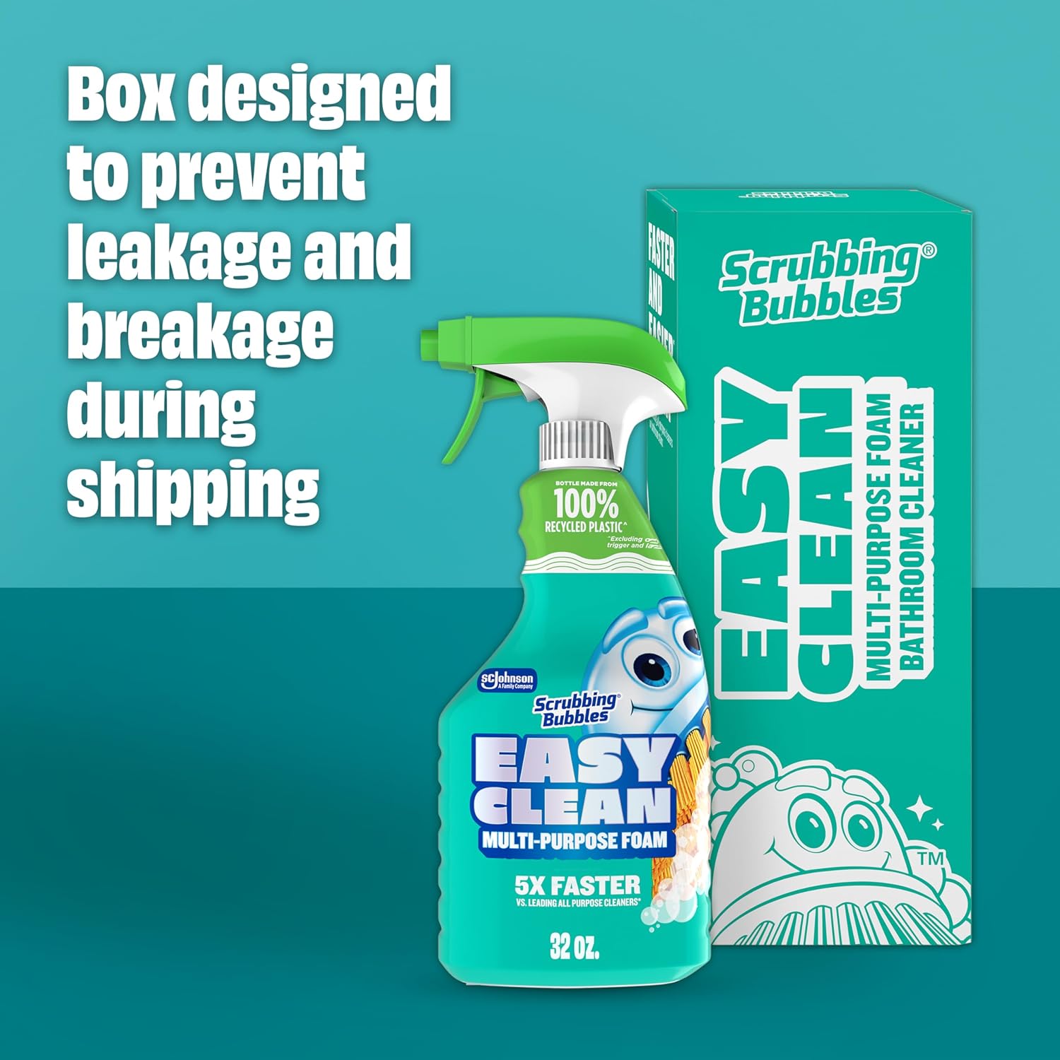 Scrubbing Bubbles All-Purpose Cleaner - Fast-Acting Foam for Limescale & Grime | 32oz Spray