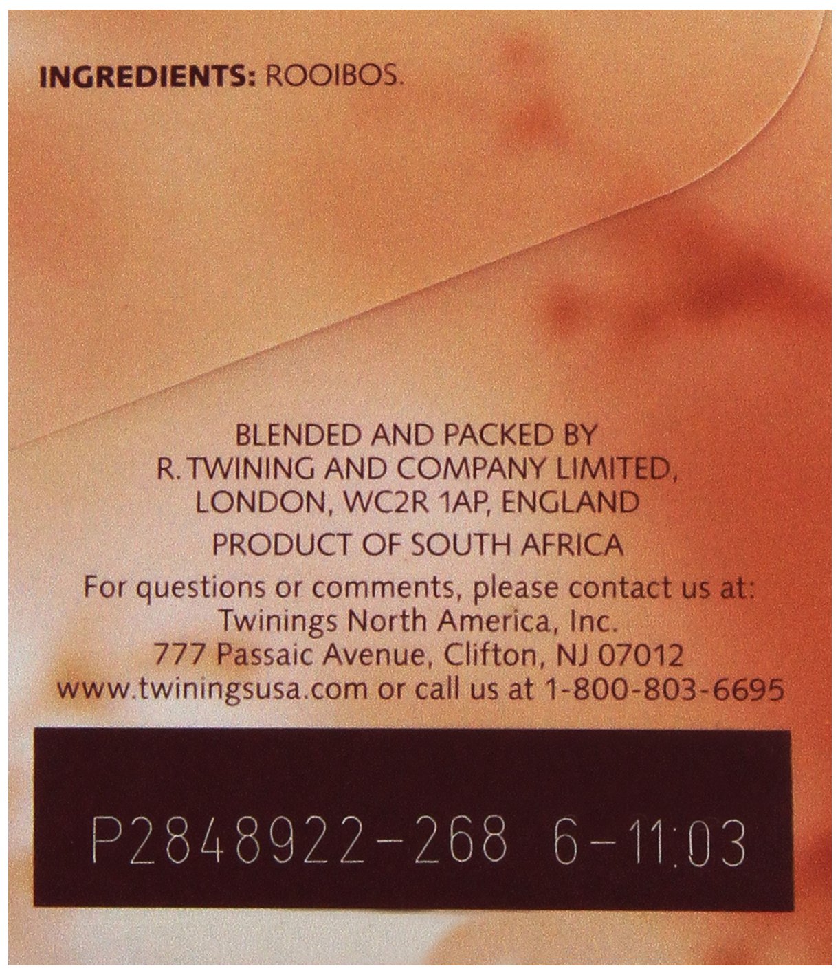 Twinings Red African Rooibos Tea - Naturally Caffeine-Free Herbal Blend | 20 Count (Pack of 4)