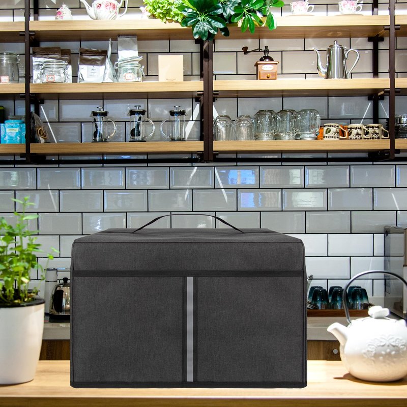 Kingshion Rotating Oven Cover - Heavy-Duty Fabric Dust Protector Compatible with Presto 03430 Series Appliances, Easy-Clean Kitchen Storage Case for Countertop Pizza Makers (Dark Grey)