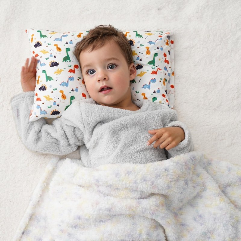 Bunnikins & Clover Toddler Pillows with Pillowcase, 13"x18" Soft Cotton Kid Pillows for Sleeping, Bedding Small Pillow for Boys and Girls Aged 2-5 Years