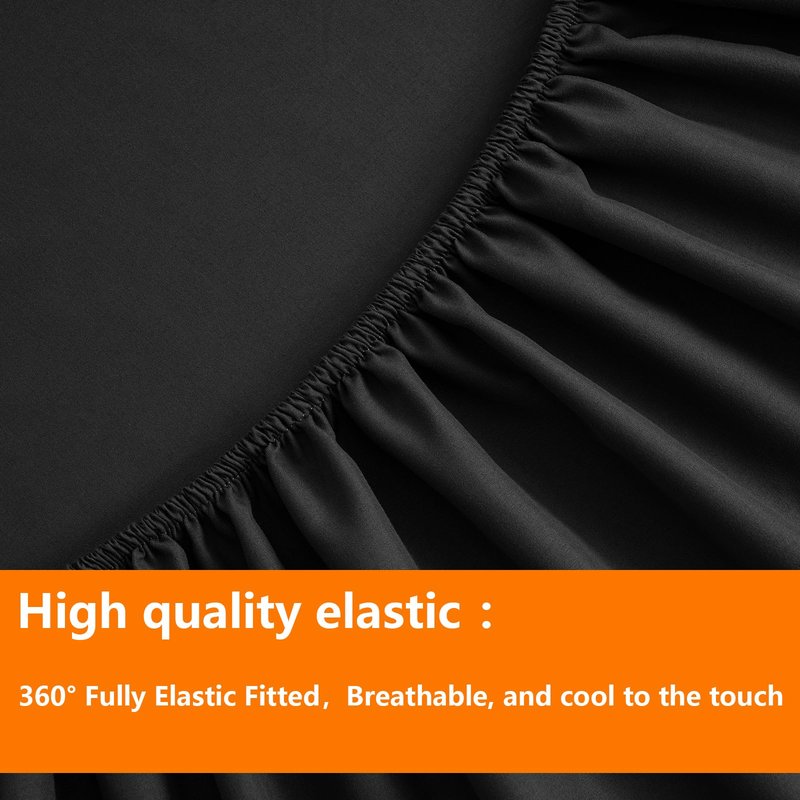 TAIMIT California King Comforter Set - 7 Pieces, Bed in a Bag Bedding Sets with All Season Soft Quilted Warm Fluffy Comforter,Flat Sheet,Fitted Sheet,2 Pillow Shams,2 Pillowcases,Dark Grey