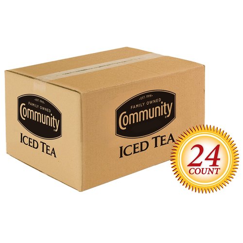 Community Coffee Pre-Measured Iced Tea Filter Packs for 3 Gallon Commercial Urns, 24 Count (Pack of 1)