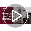VASAGLE Rustic Brown & Black 6-Tier Industrial Bookcase 73.2"H Shelving Unit