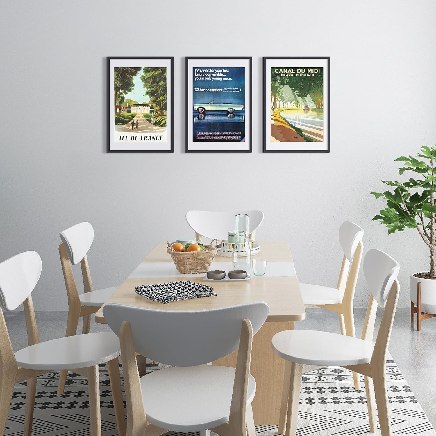 Upsimples 16x24 Picture Frame - Versatile Wall Display for 14x20 Photos with Mat | Black, 1 Pack