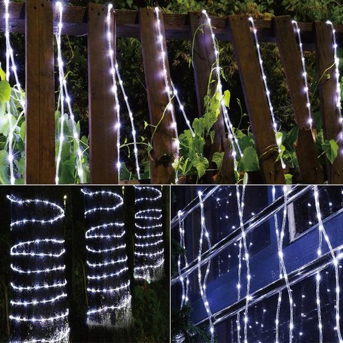 50ft LED Rope Lights by 360 - Waterproof & Flexible Tube Lights with 8 Modes for Outdoor & Indoor Decor