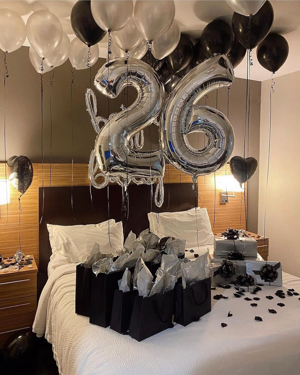 Silver Number 6 Balloon | 40-Inch Birthday Decoration for 6th Birthday Celebrations