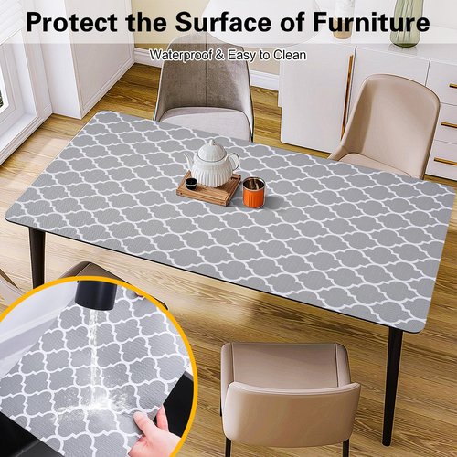 Drawer and Shelf Liner for Kitchen Cabinet,Non-Adhesive Cabinet Liner 18in x 10FT,Waterproof Shelf Paper Non-Slip Mats Cupboard Liners Contact Protect Dresser/Shelves/Table-Grey Lantern