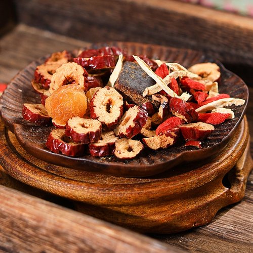 Jujube Ginger Tea Bags - 10.58 Oz Dried Longan Jujubes Dates Goji Berry Ginger Tea Bags, Lycium Red Date Dark Brown Sugar Hot Teas Individual Packaging - Women's Five Treasures Tea Drink Korean Tea.