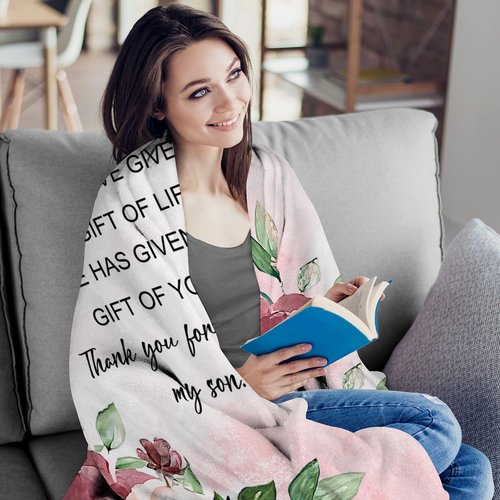 UHANKRU Daughter in Law Gifts for Christmas, Daughter in Law Gifts for Birthday, Christmas, Daughters in-Law Blanket, 60"x50"