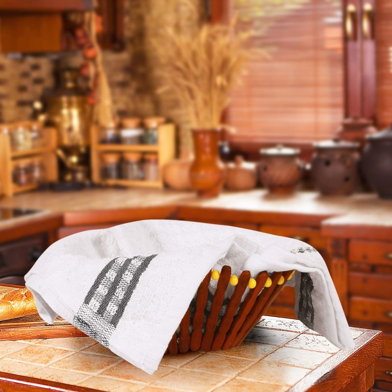 Utopia Towels 12 Pack Kitchen Towels, 15 x 25 Inches Cotton Dish Towels, Tea Towels and Bar Towels (Grey)
