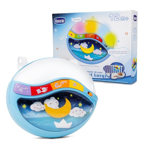 Magic Sleep Baby Crib Clip Night Lamp - Soothing Melodies for Peaceful Sleep | Blue