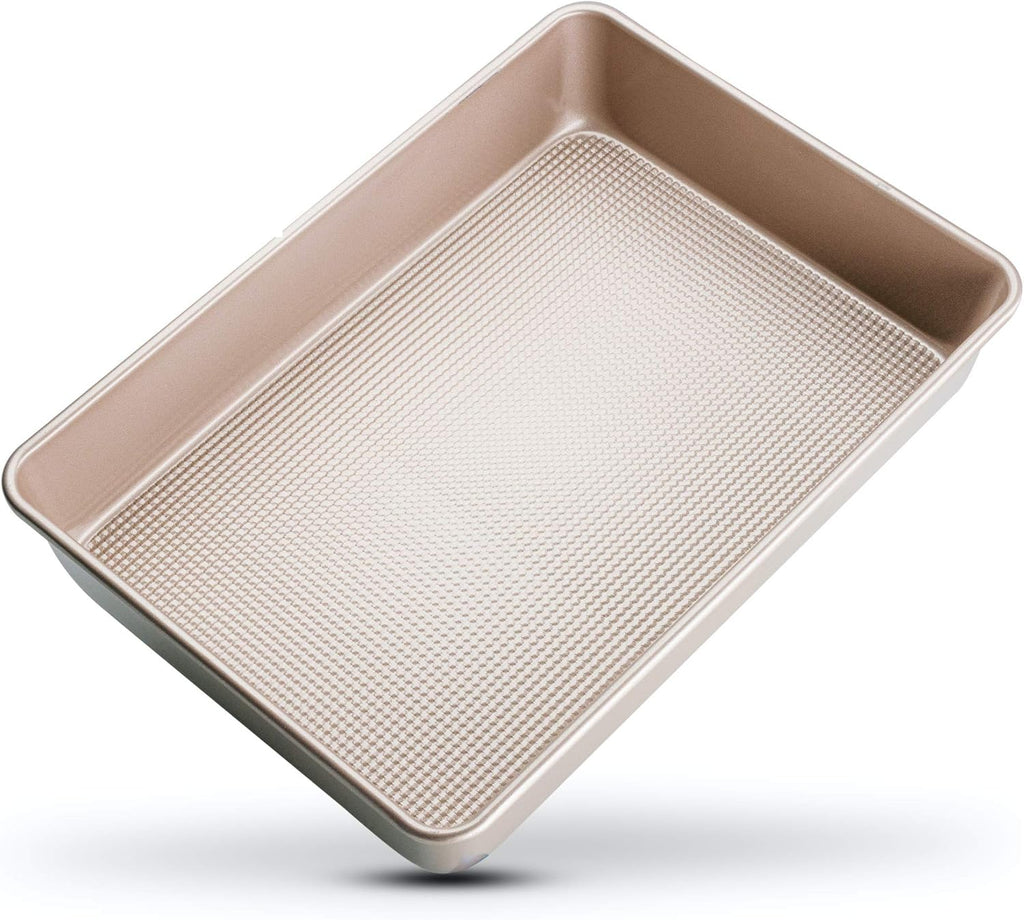 Ultra Cuisine 9x13 Inch Non-Stick Cake Baking Pan - Easy Clean & Even Baking - Food Safe Coating