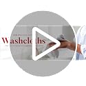 RIVERSIDE 24 White Cotton Wash Cloths - 12x12 Inches, Soft & Absorbent