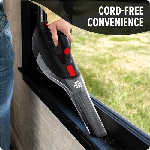 Dirt Devil 12V Cordless Handheld Vacuum - Powerful Suction & Multi-Surface Tool Kit | Lightweight, Black