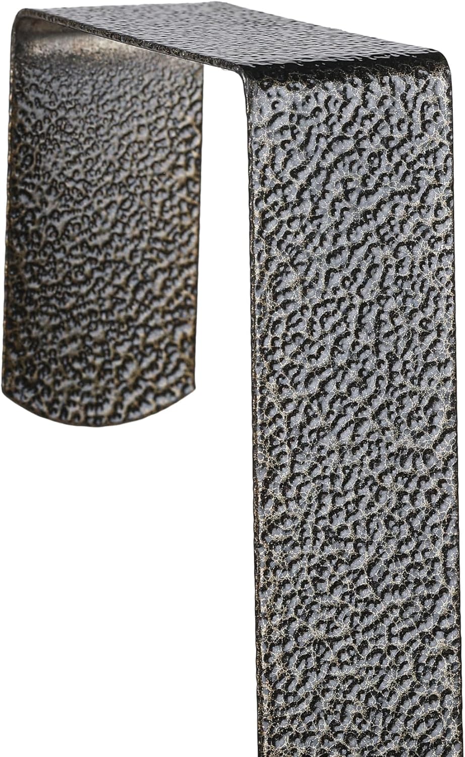 Sattiyrch 12" Wreath Hanger - Durable Steel Over The Door Hook in Textured Bronze Finish