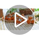 Artificial Mini Orange Cluster Decor - 15 Realistic Faux Fruits