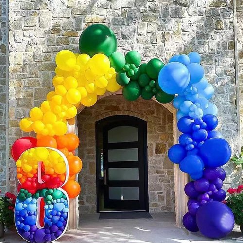 Blue Balloons | 110 Pcs Mini Thick 5-Inch Latex Party Balloons for Birthday & Baby Shower Decor