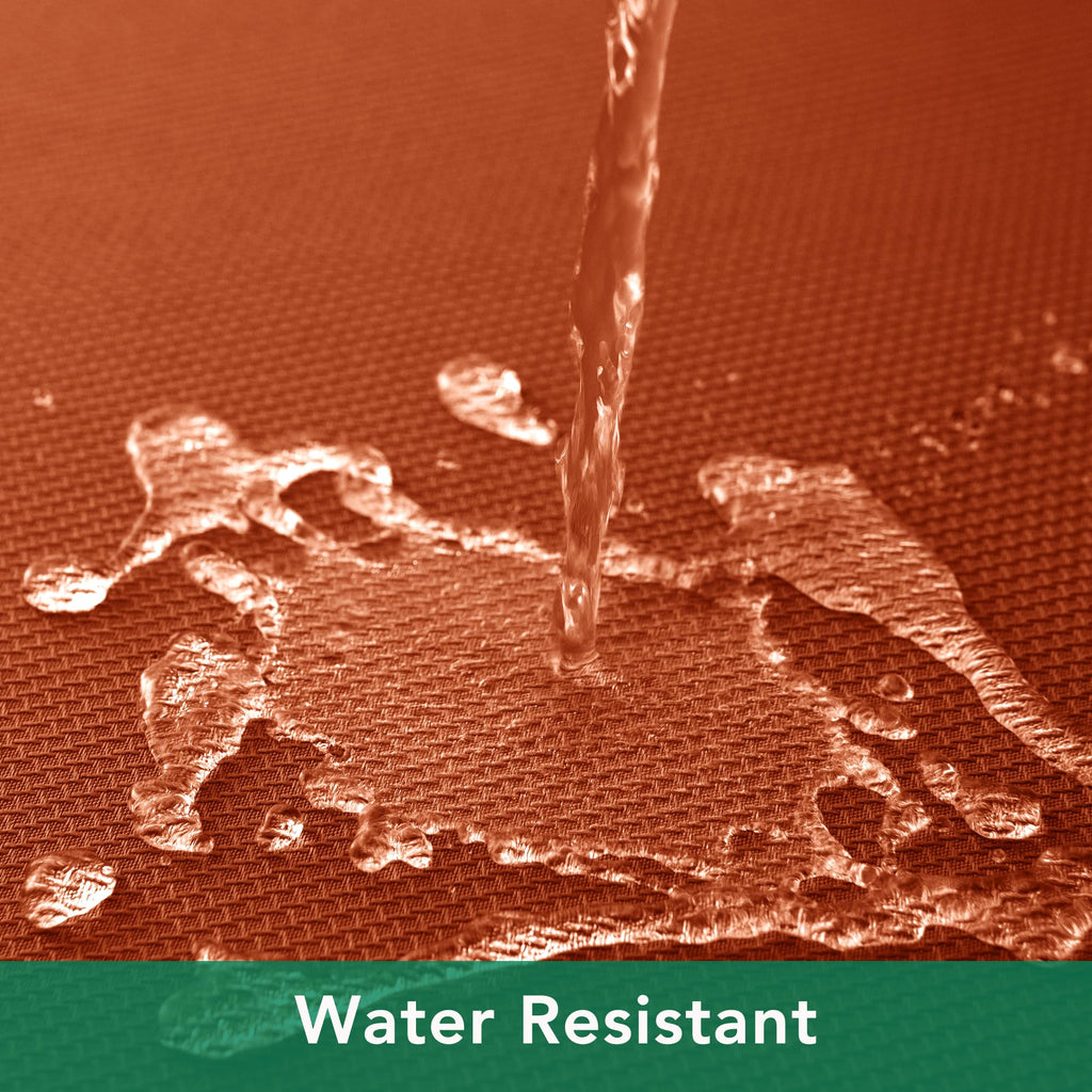 Biscaynebay Fall Tablecloth Textured Fabric Round Tablecloths 90", Rust Thanksgiving Autumn Harvest Water Resistant Fabric Tablecloths for Kitchen, Dining, Wedding, Parties Machine Washable