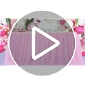 6ft Pink Tulle Table Skirt for Baby Shower and Birthday Party Decorations