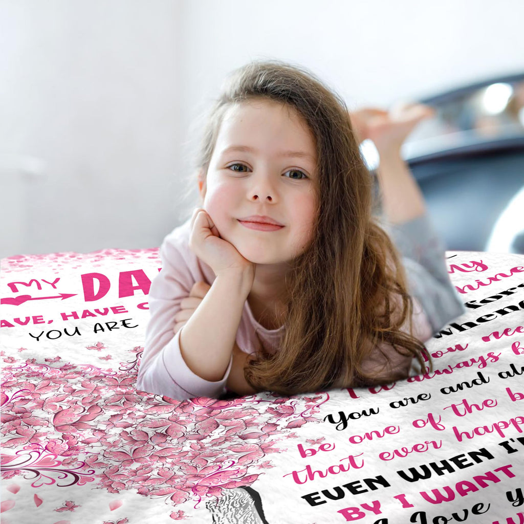 BAOERN Daughter Gifts from Mom Dad - Daughter Birthday Gifts - Easter Gift for Kids - Mothers Day Graduation Gift for Daughter's - Best Daughters Ever Present - to My Daughters Blanket 50"X 60"