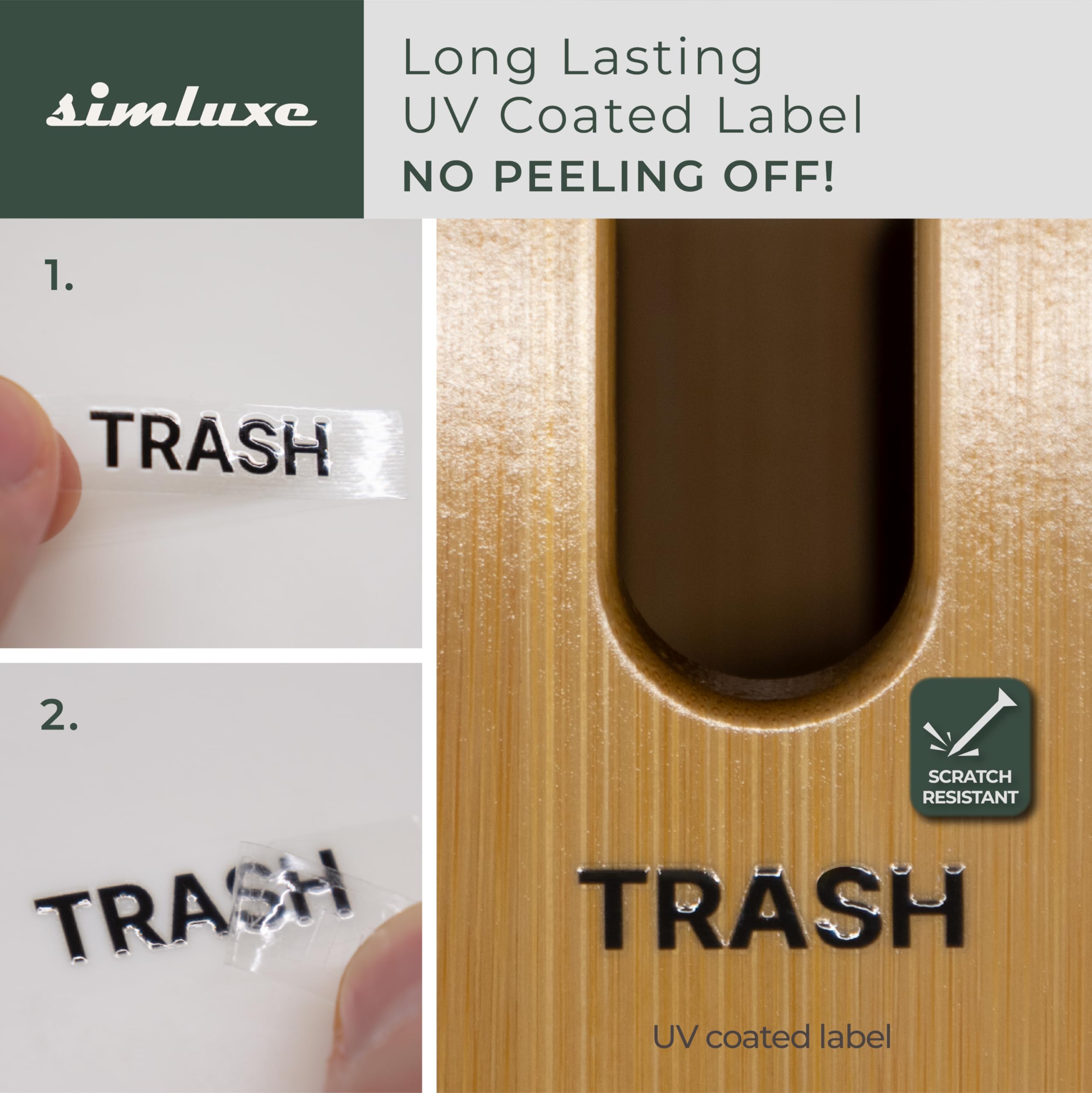Simluxe Trash Bag Dispenser – Wall Mounted & Stackable Garbage Bag Holder Dispenser for Kitchen & Pantry | Durable, Minimal, and Effortlessly Organized