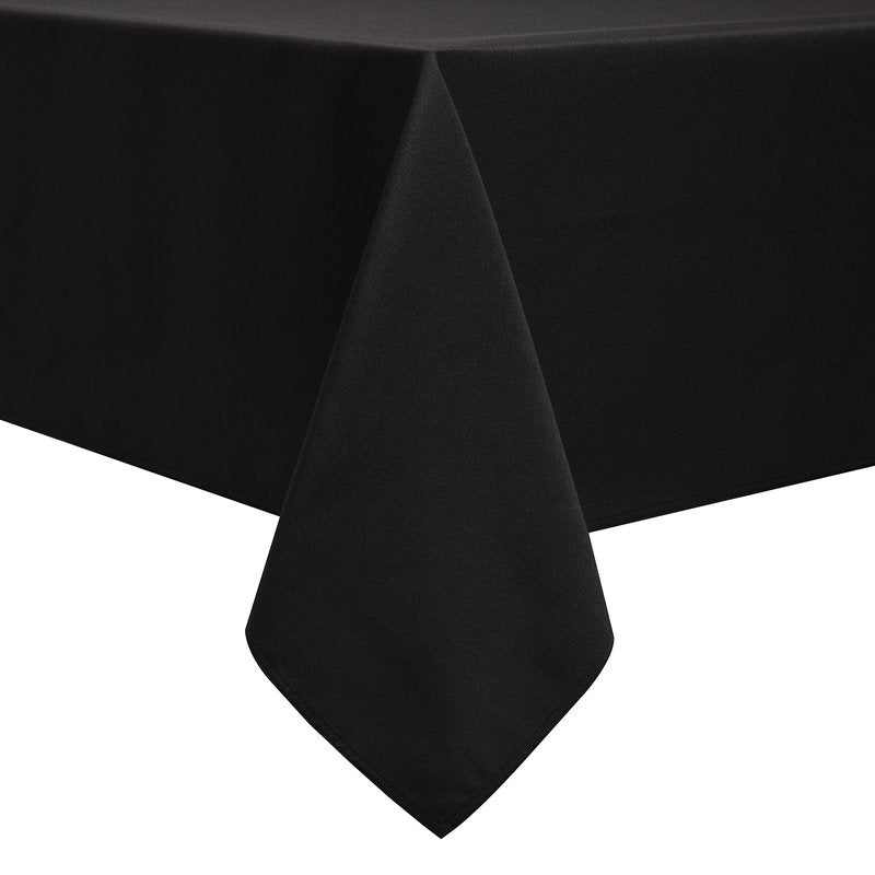 Softalker 60x102 Rectangle Tablecloth, Waterproof & Stain Resistant Table Cloths Wrinkle Free Fabric Washable Polyester Table Cover for Dining/Party/Outdoor/Wedding - Black
