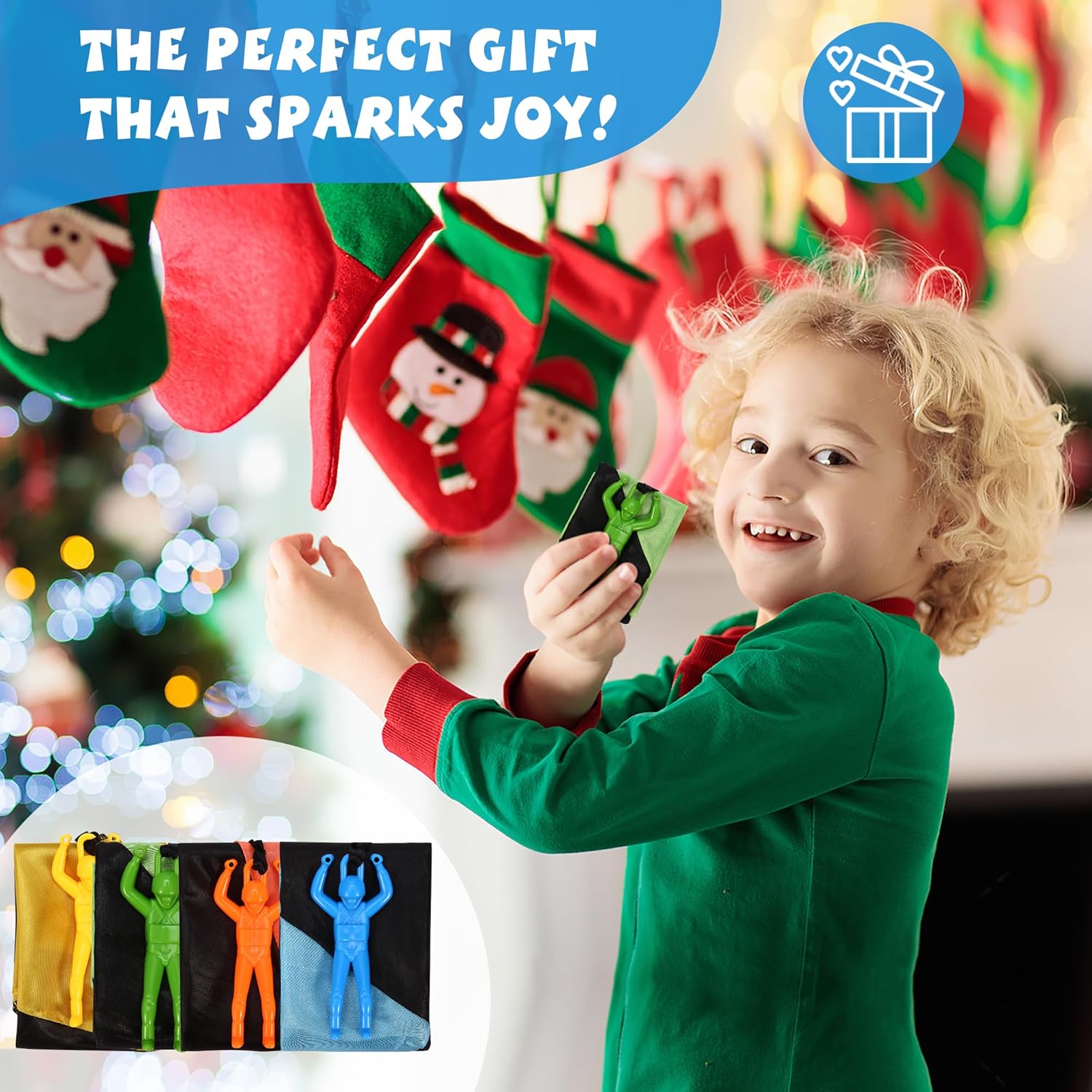 Parachute Toy - Flying Parachute Men for Kids | Perfect Outdoor Fun for Ages 3-12, Ideal Party Favors