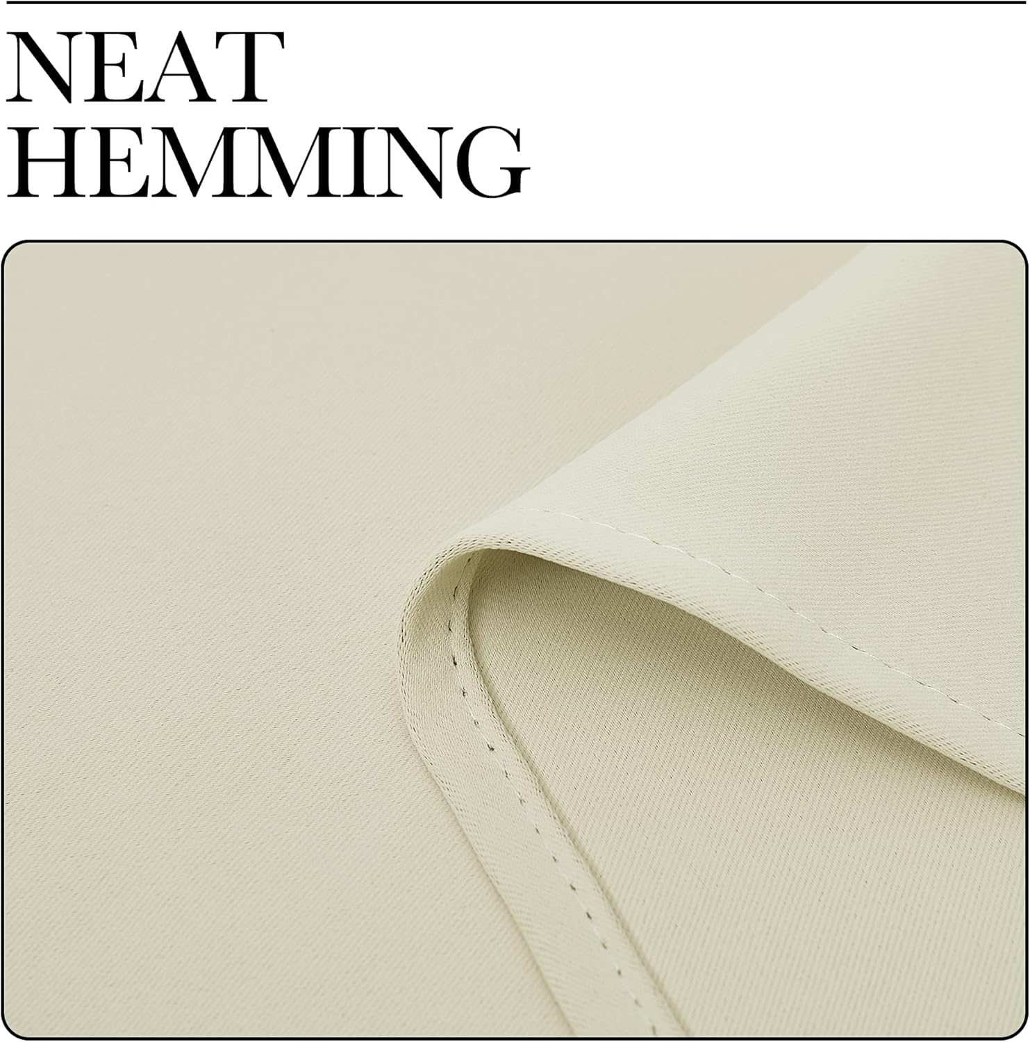 NICETOWN Room Darkening Curtain Panels - Thermal Insulated Grommet Drapes for Windows | Beige, 2 Panels (W34 x L45)