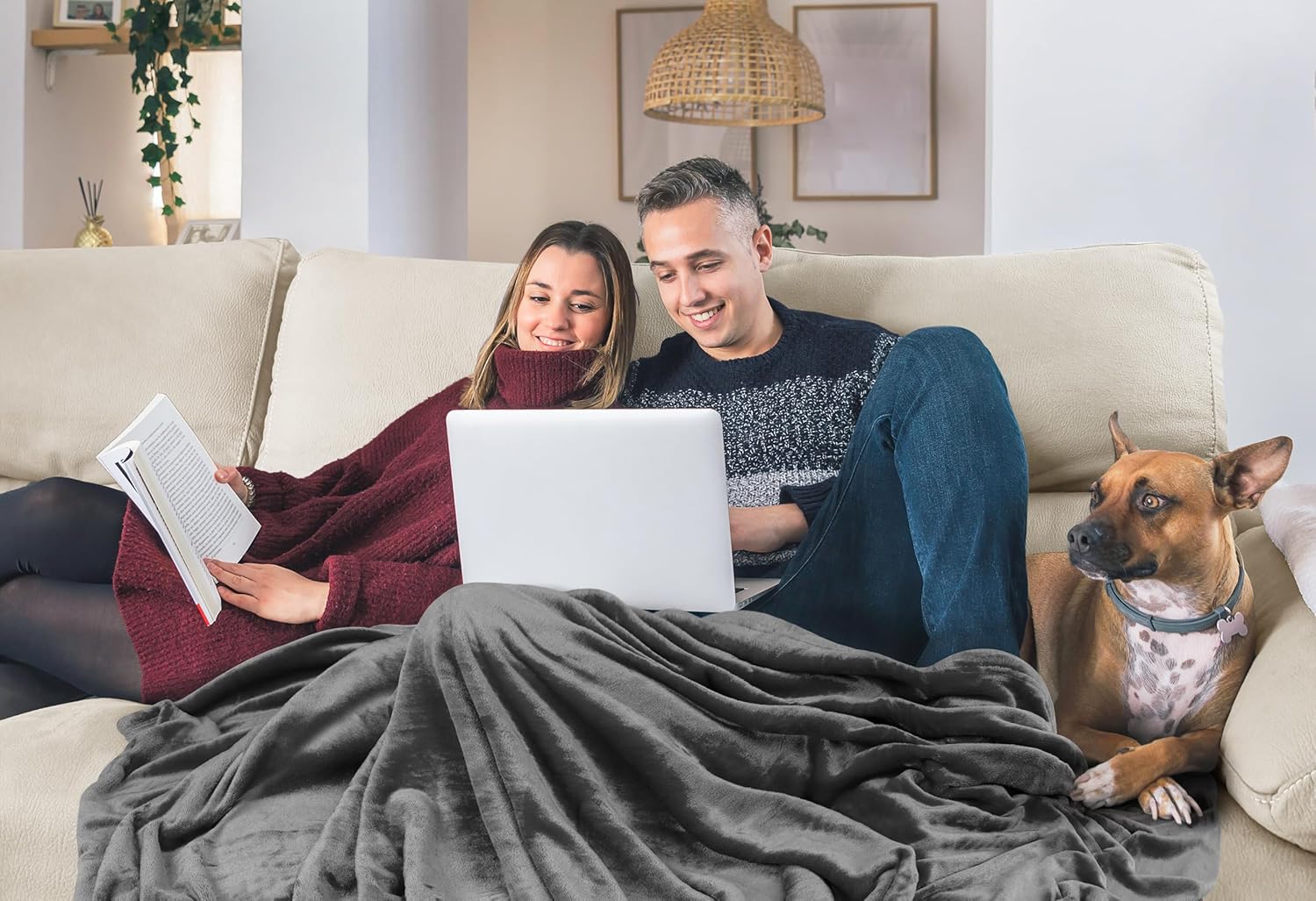Utopia Bedding Fleece Blanket - Ultra Soft & Warm Microfiber | Full Size Grey (90x84 Inches)