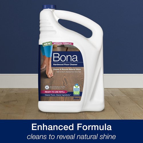 Bona Hardwood Floor Cleaner Refill - 4 Pack for Streak-Free Shine & Easy Cleaning