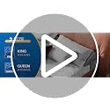 King Bed Wedge Pillow - Headboard Gap Filler, Non-Slip Foam